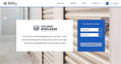 Desktop Screenshot of holmenminilager.no