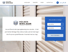 Tablet Screenshot of holmenminilager.no